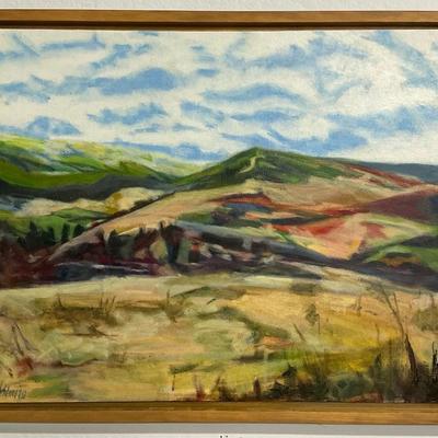 Steve Schulman "Colorado Foothills" Oil on Canvas Painting