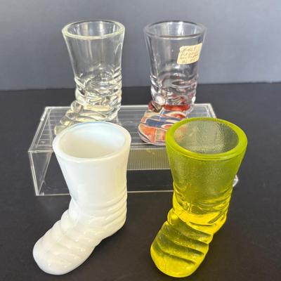 Vintage Cowboy Boot Shot Glasses