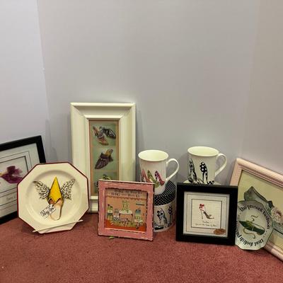 Eclectic Shoe Lover’s Décor Lot – Mugs, Plates, Wall Art & More!