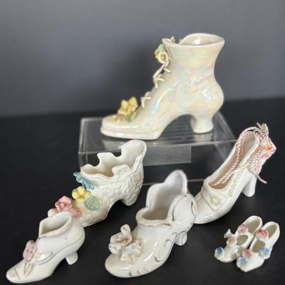 Vintage Porcelain Heels – Assorted Collection 7 Items