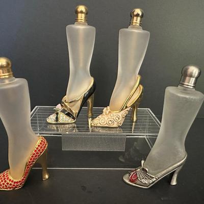 Vintage Perfume Bottles in Glamorous Shoe Designs