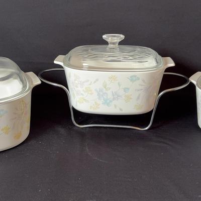 Corning Ware Pastel Bouquet Set 