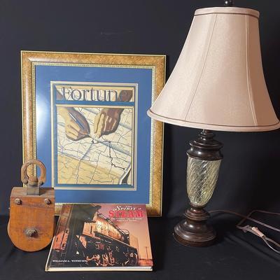 Antique Starline Wooden Barn Pulley, American Steam Book And More