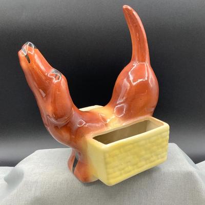 Dachshund planter and trinket