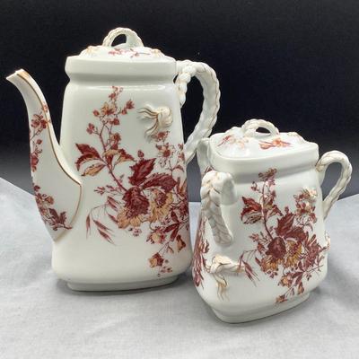 1979 Haviland Limoges Coffee Pot and Sugar