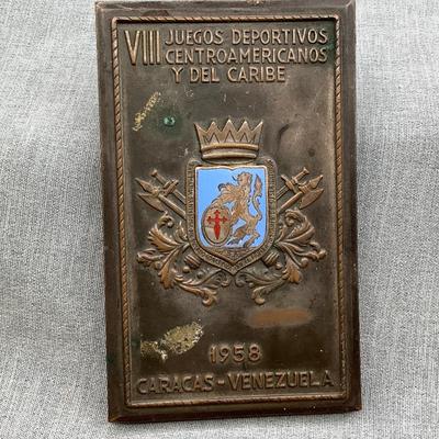Rare Bronze Medal From the 8th Central American and Caribbean Games Held in Caracas, Venezuela, 1958