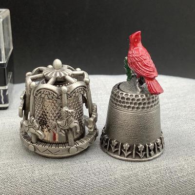 Pewter thimbles