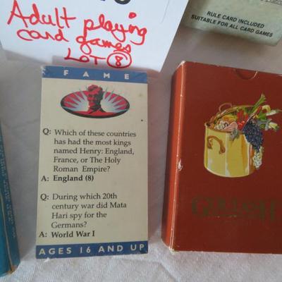 Vintage Game Card Setts USA