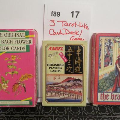 TAROT -like Game Card Decks