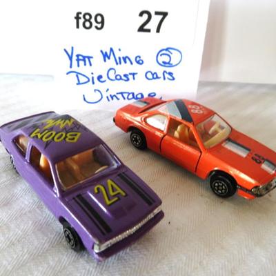 Vintage Yat Ming Die-cast Cars
