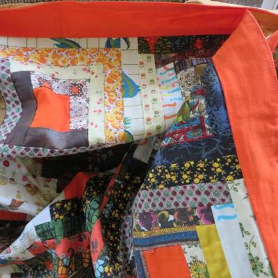 Handmade Quilt -like Patchwork / Log Cabin Blankets NEW