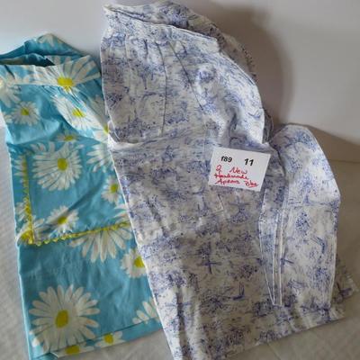 COTTON Fabric APRONS NEW