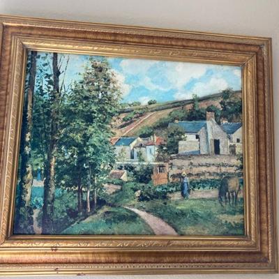 Art Reproduction by Jacb Camille Pissarro called "The Hermitage At Pntoisa".