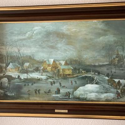Art Reproduction by Jos de Momper "Winter Landscape"