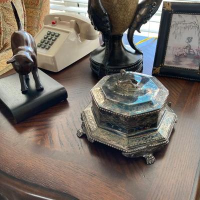 Vintage Silverplate Trinket Box
