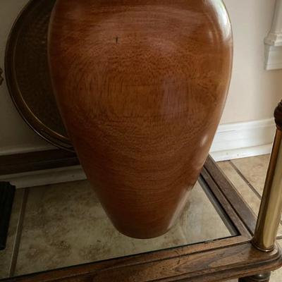 Carved Wood Vase