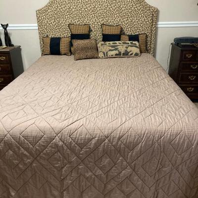 Queen Custom Headboard With Serta Mattress Set