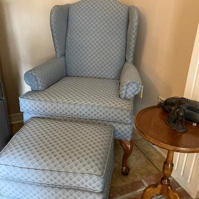 Fairfield Wingback Chair and Ottoman  (Two Chairs)