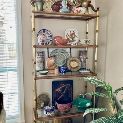 Sale Photo Thumbnail #288: Brass Piping With Glass Shelving