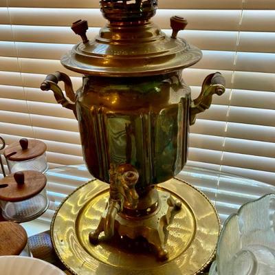 Antique Brass Samovor