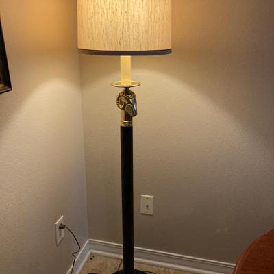 Brass Ram Head Floor Lamp