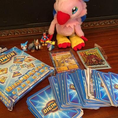 Vintage DIGIMON 90s-00s BANDAI Lot [Trading Cards, Stuffed Toy, and Miniatures]