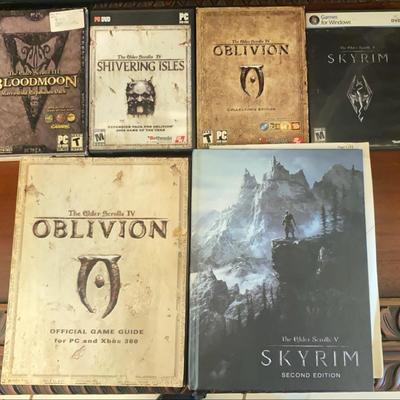 SKYRIM The Elder Scrolls Oblivion Bethesda Video Games and Books Lot