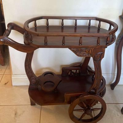 Tea Cart Trolley With Wheels