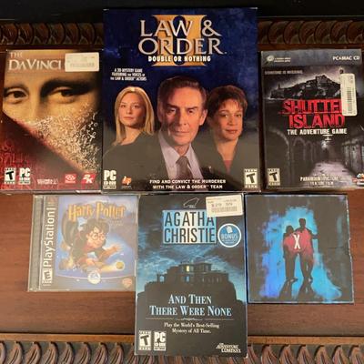 Video Games Based on Movies and Books X-FILES, LAW & ORDER II, HARRY POTTER, Cult Classics Lot  