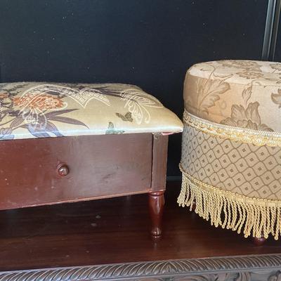 Foot Stools- Two Cute And Classy and a Victorian, cast iron.