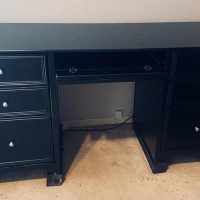 Sharp, Black Computer Desk