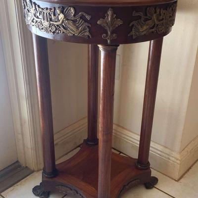 French Style, Marble Topped,Side Table Lot #2