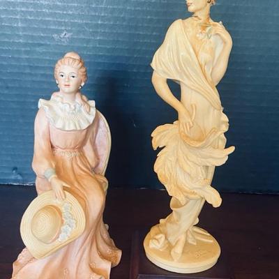 Giuseppe Armani "Romantic Evening And  Vintage Homco bisque porcelain lady in chair. 