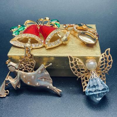 Costume Christmas Pins