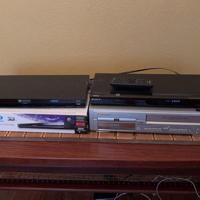 VHS/DVD Combo Player, DVD Player and Blu-Ray Player