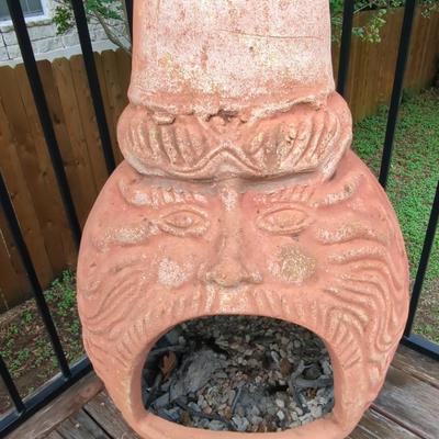 Terra Cotta Chiminea