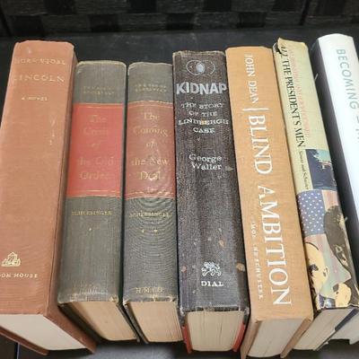 Lincoln, FDR, Nixon Presidential History Books + Lindberg + Michelle Obama