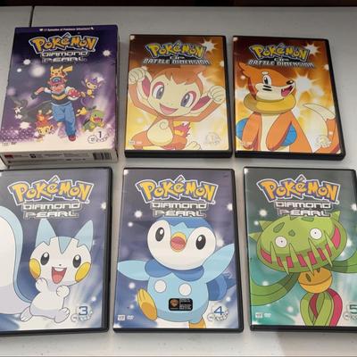 6 Pokémon DVDs 