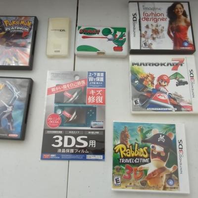 Nintendo DS and DS3 Games, and Screen Protector (does not include console)