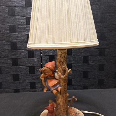 Vintage Hummel “Out Of Danger” Lamp By W. Goebel, Western Germany - NEEDS REWIRING
