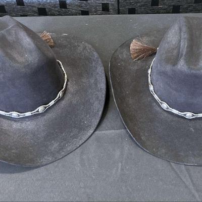 2 Western Traditions Beaver Quality Hats Sizes 7 3/8 & 7