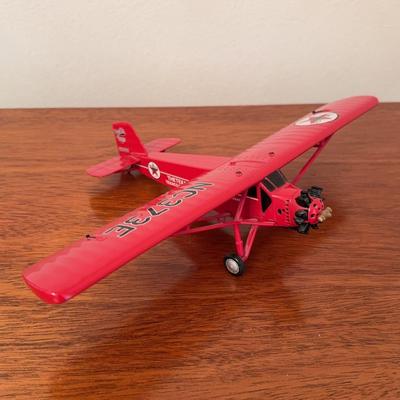 Model Airplane & Vintage “History Of Aviation” Print 