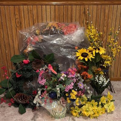 Collection Of Artificial Tree & Flowers/Reefs 
