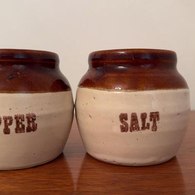 Vintage Ceramic Salt N’ Pepper Shakers (with Cork Stoppers) 