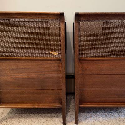 Mid Century Modern JensenSS-100 Loudspeaks (2)