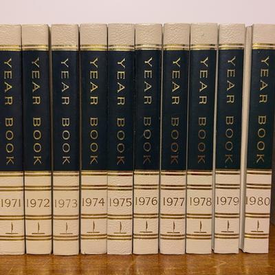 Set Of “Year Book” Hardback Books 1968-1981