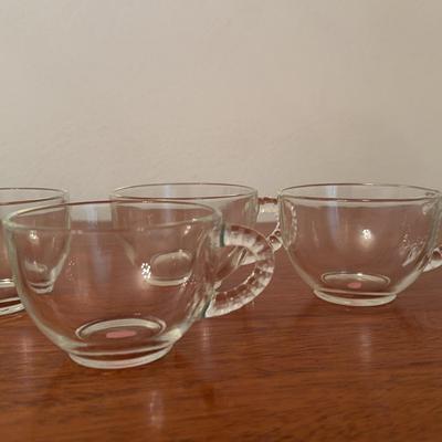 Set Of Glass Coffee/Tea Cups 