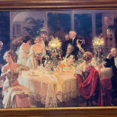 The End Of Dinner 1913 Print 
