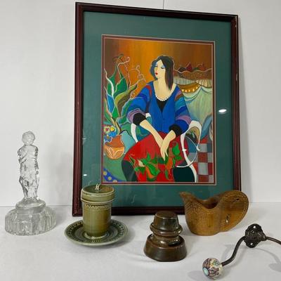 Tarkay(replica) “Daydreaming” Print & Vintage Decor