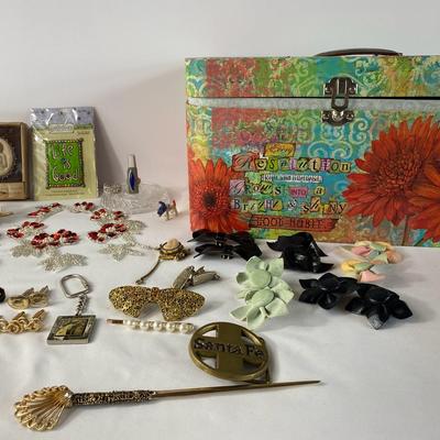 Treasures, Shoe Clips, Costume Jewelry, & Tote